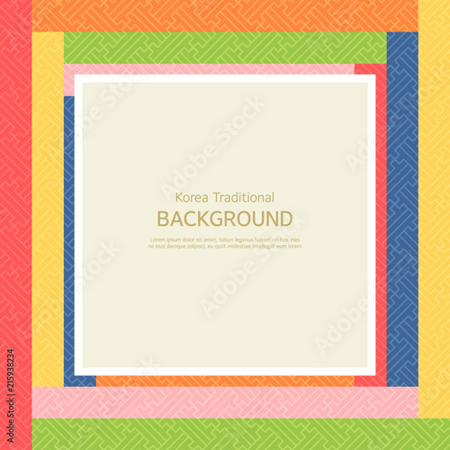 Korean tradition pattern background.