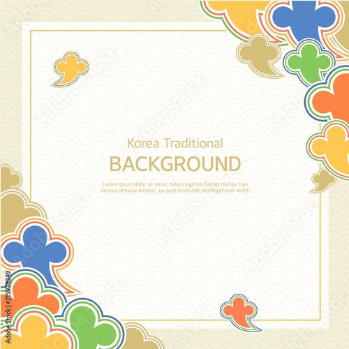 Korean tradition pattern background.