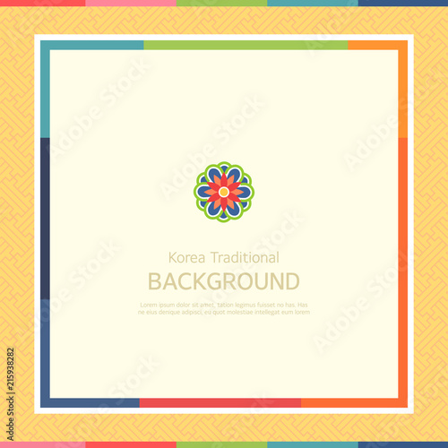 Korean tradition pattern background.
