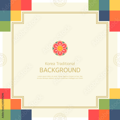 Korean tradition pattern background.