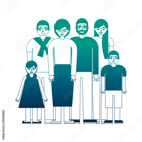 group of family members characters