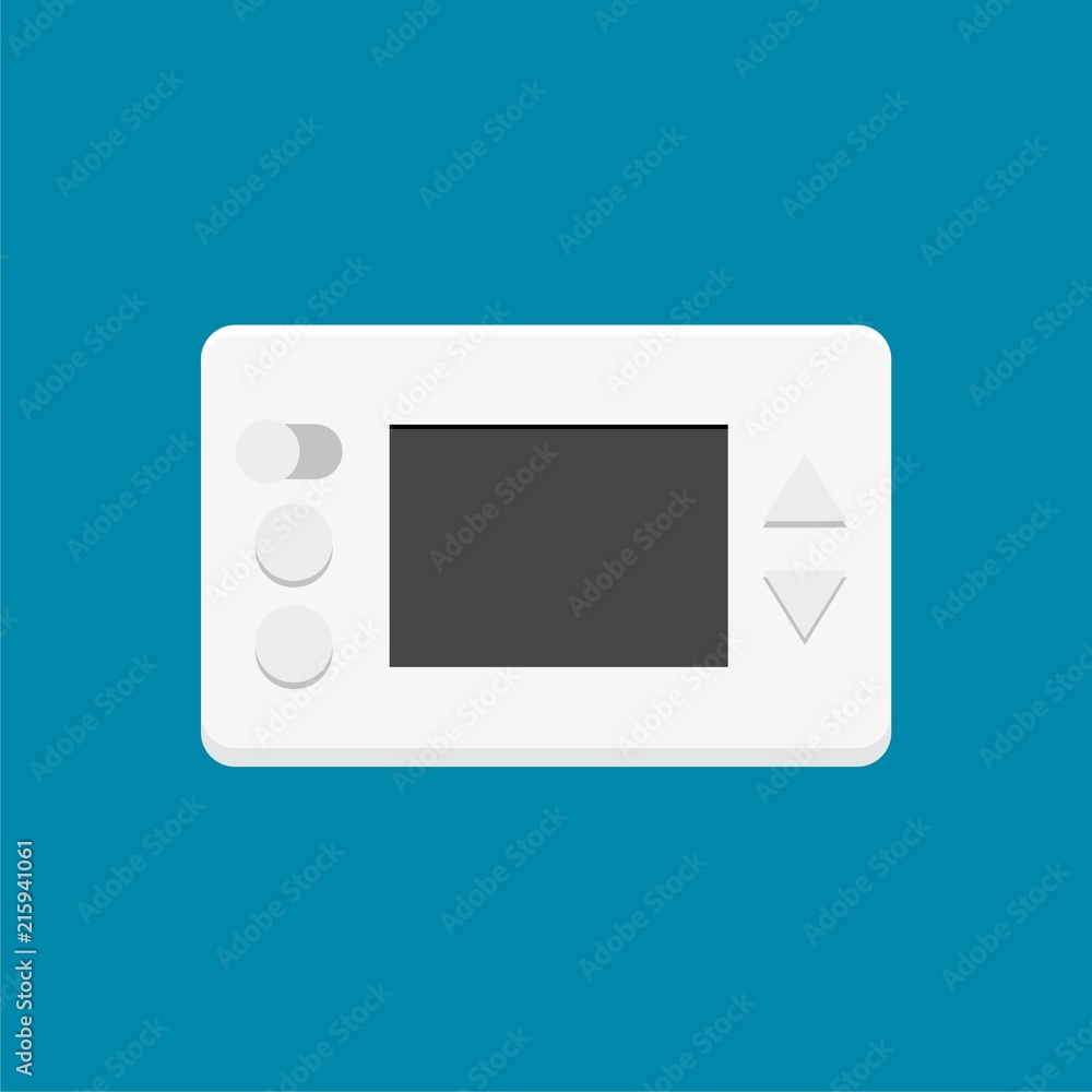 Digital thermostat vector illustration Digital thermostat vector illustration