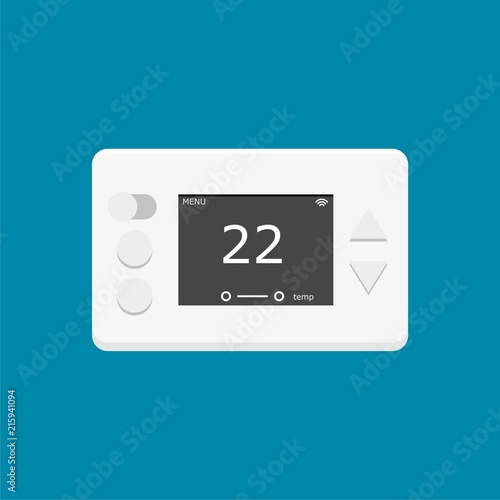 Digital thermostat vector illustration