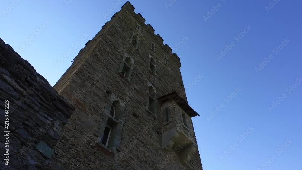 Belvedere tower, Maloja Pass. Engadine and Valbregaglia Belvedere tower, Maloja Pass. Engadine and Valbregaglia