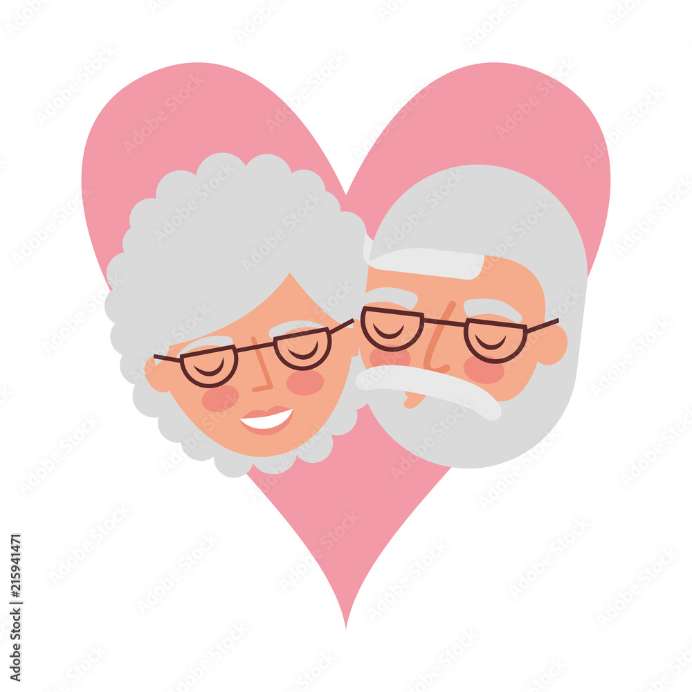 grandparents faces in love heart grandparents faces in love heart