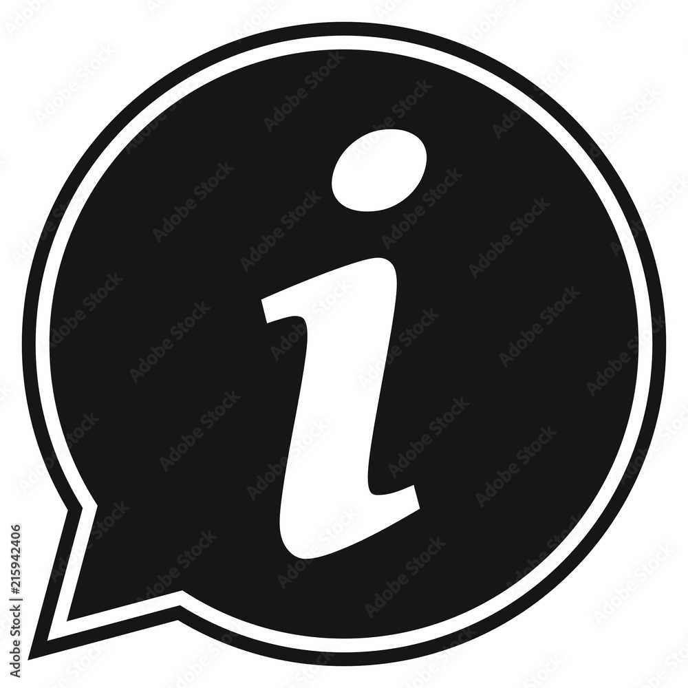 Info icon, Information sign icon. Info speech bubble symbol. i letter vector. Info icon, Information sign icon. Info speech bubble symbol. i letter vector.