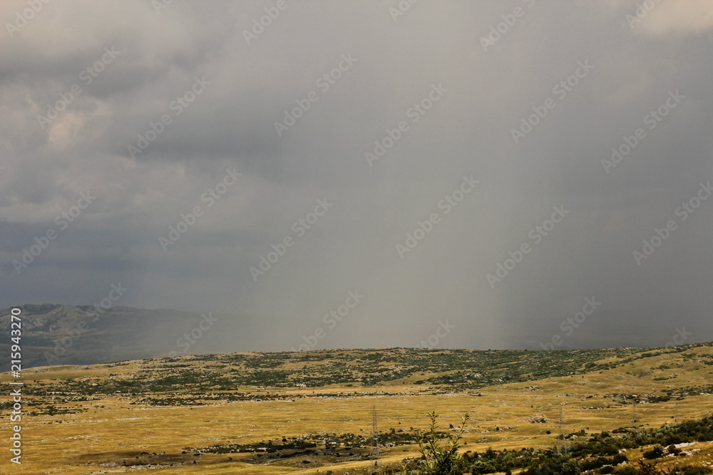 Dinaric Alps in storm