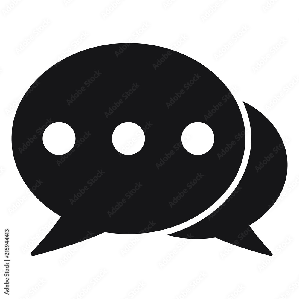 Chat icon, sms icon, comments icon, speech bubbles Icon vector flat design Chat icon, sms icon, comments icon, speech bubbles Icon vector flat design
