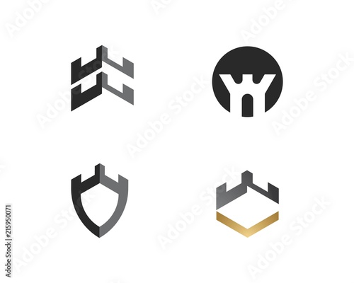 castle logo vector