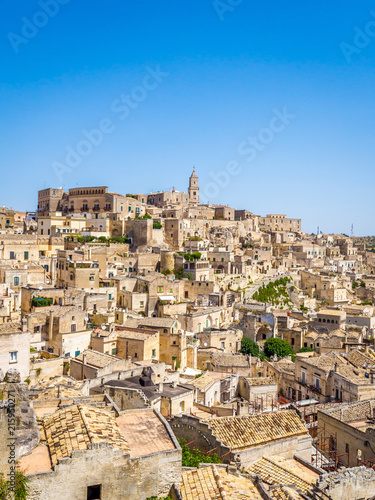 Panoramic view of the Sassi di Matera, prehistoric historic center © arkanto