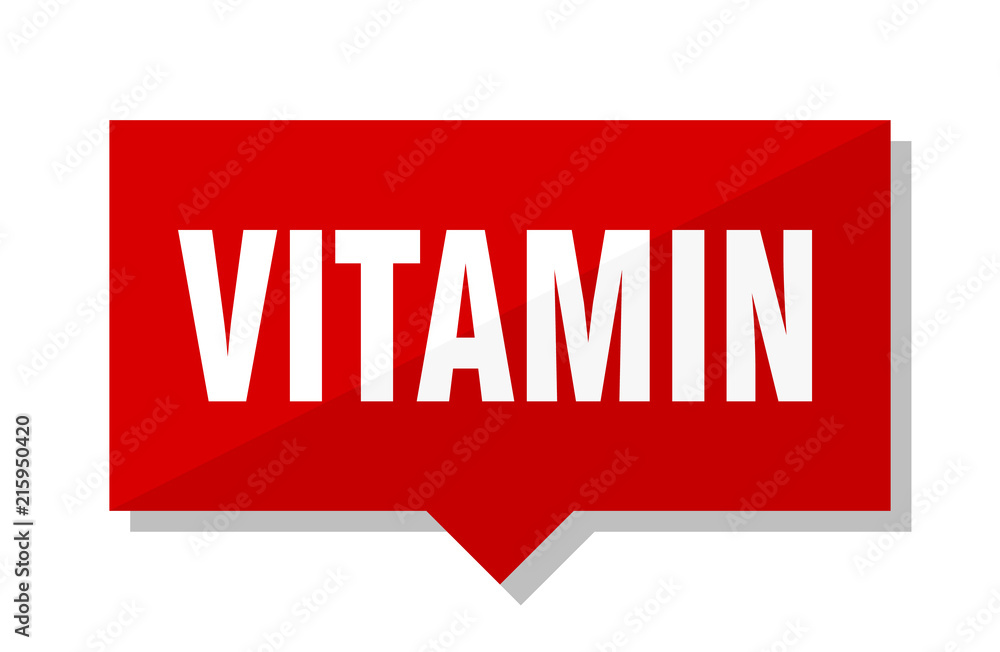 Fototapeta premium vitamin red tag
