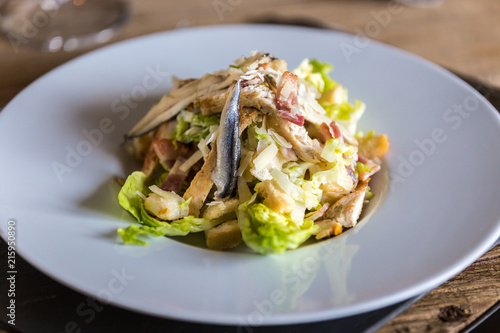 Restaurant food and wine