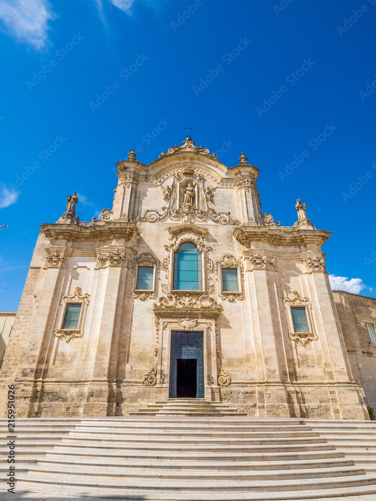 Church of San Francesco d'Assisi, in Matera, historic center