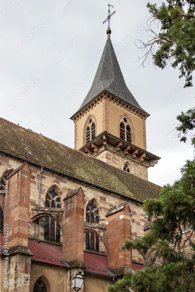 Ribeauvillé. Eglise Saint Grégoire, Alsace, Haut-Rhin. Grand Est