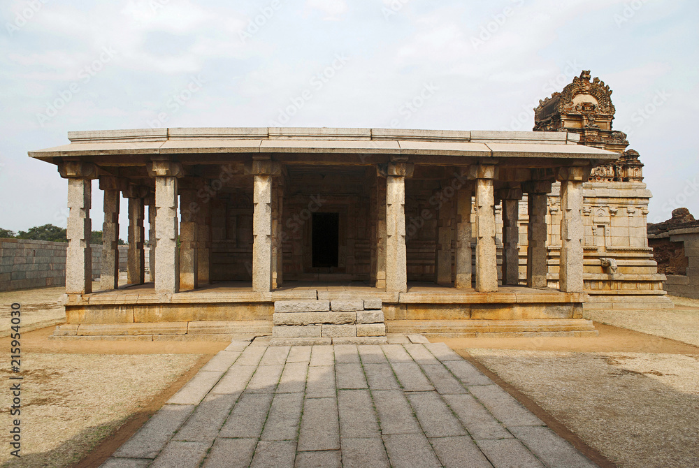 Chandrasekhara Temple. Royal Center or Royal enclosure. Hampi, Karnataka.