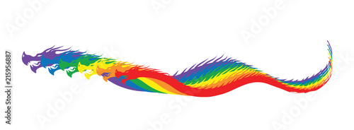 Rainbow Dragons Trail silhouette