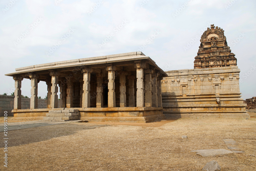 Chandrasekhara Temple. Royal Center or Royal enclosure. Hampi, Karnataka.