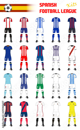 Spanish Football League Generic Kits