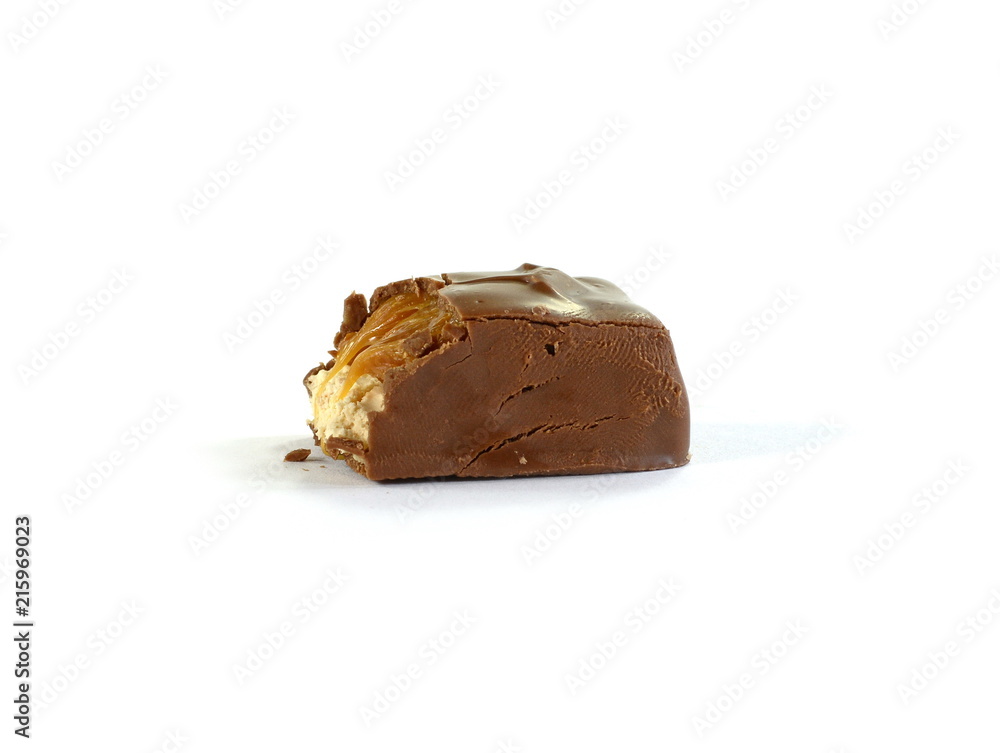 Chocolate bar - isolated on white background. Chocolate bar - isolated on white background.