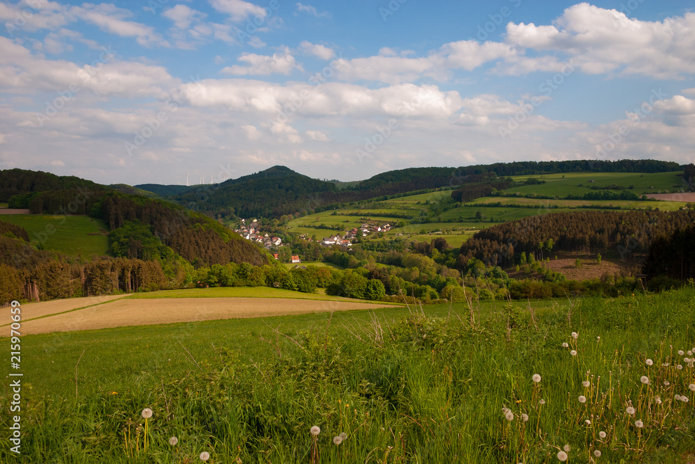 Fototapeta premium Blick auf's Dorf