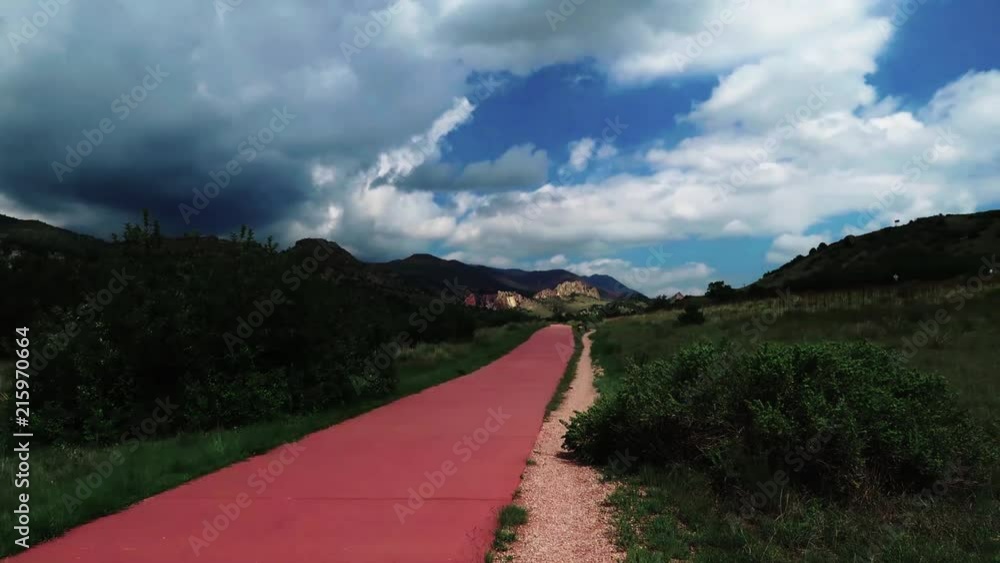 Time Lapse of the bike path Garden of The Gods. Time Lapse of the bike path Garden of The Gods.