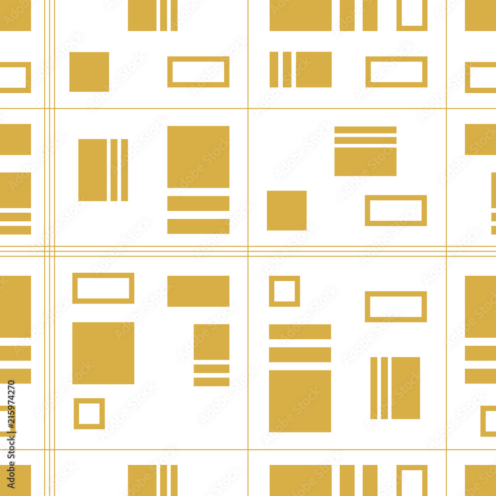 Seamless geometric pattern. Abstract background with geometric shapes. Pattern for fabric, gift wrapping, paper design, wallpaper, textile, tile, carpet. Vector illustration with squares. Vector EPS10 Seamless geometric pattern. Abstract background with geometric shapes. Pattern for fabric, gift wrapping, paper design, wallpaper, textile, tile, carpet. Vector illustration with squares. Vector EPS10