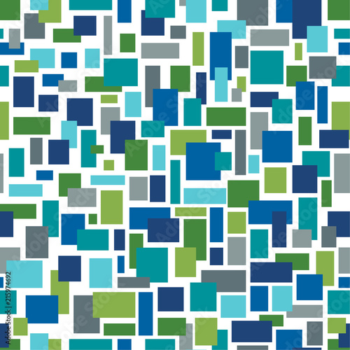 Seamless geometric pattern. Abstract background with geometric shapes. Pattern for fabric, gift wrapping, paper design, wallpaper, textile, tile, carpet. Vector illustration with squares.