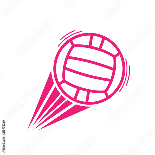 Pink water polo ball move
