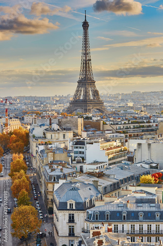 Aerial panoramic cityscape view of Paris, France © Ekaterina Pokrovsky