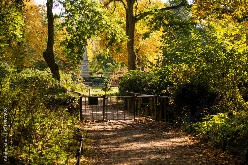 Autumn in the Tiergarten park in Berlin Autumn in the Tiergarten park in Berlin