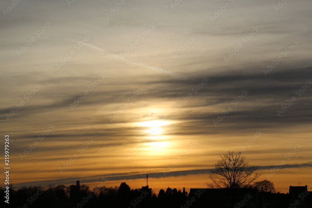 Fototapeta premium Abendrot / Sonnenuntergang
