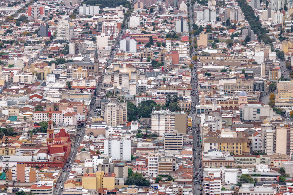 Aerial view of Salta City - Salta, Argentina