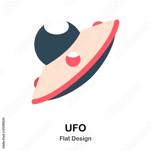 UFO Flat Illustration