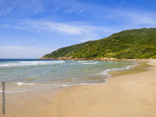 A view of Brava beach, located in the north of Florianopolis island - Brazil