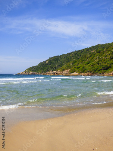 A view of Brava beach, located in the north of Florianopolis island - Brazil