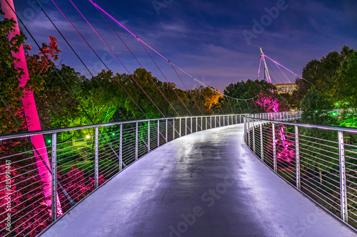 Falls Park Liberty Bridge in Downtown Greenville South Carolina SC photo