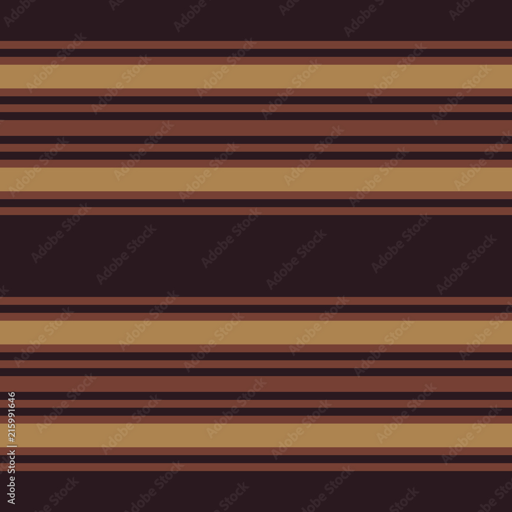Retro Pattern with Horizontal Brown Stripes
