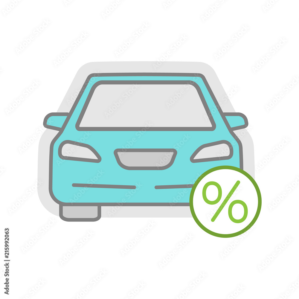 Auto loan color icon