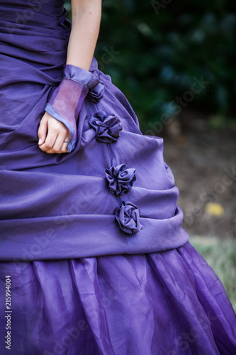 Purple Dress Detail