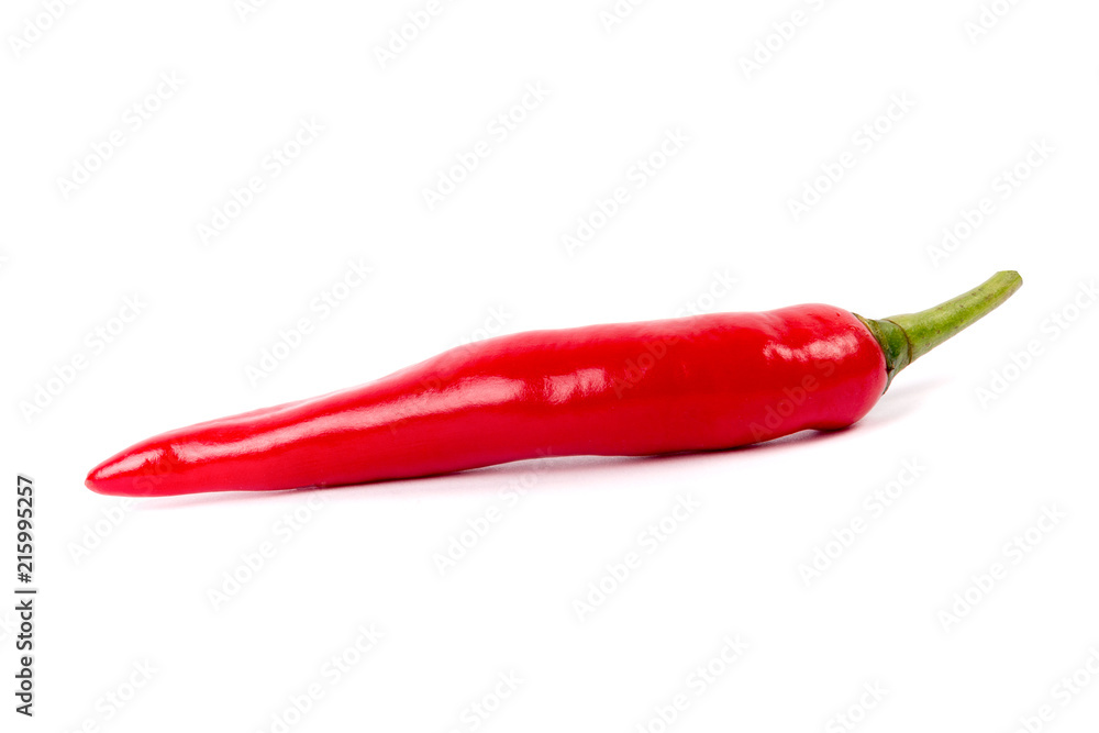 Red chilli isolated on white background Red chilli isolated on white background