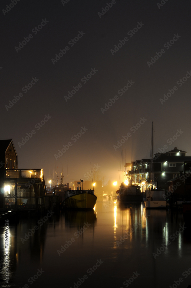 Fishing Village In The Fog