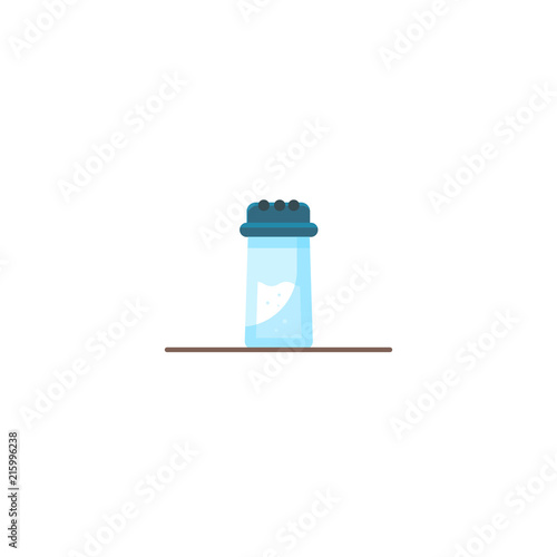 Salt shaker.Vector illustration cartoon flat icon 