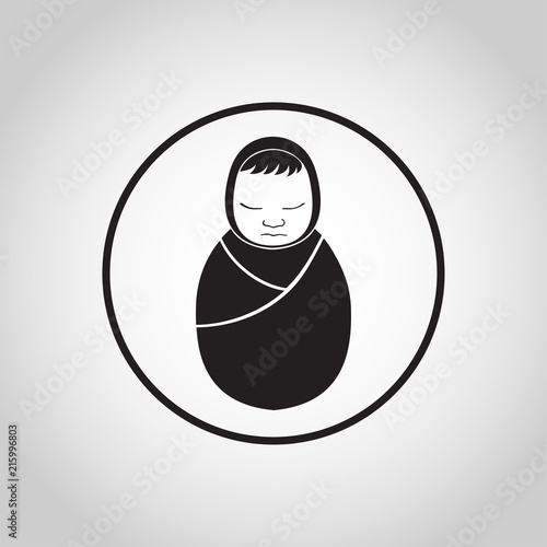 Newborn vector logo icon illustration