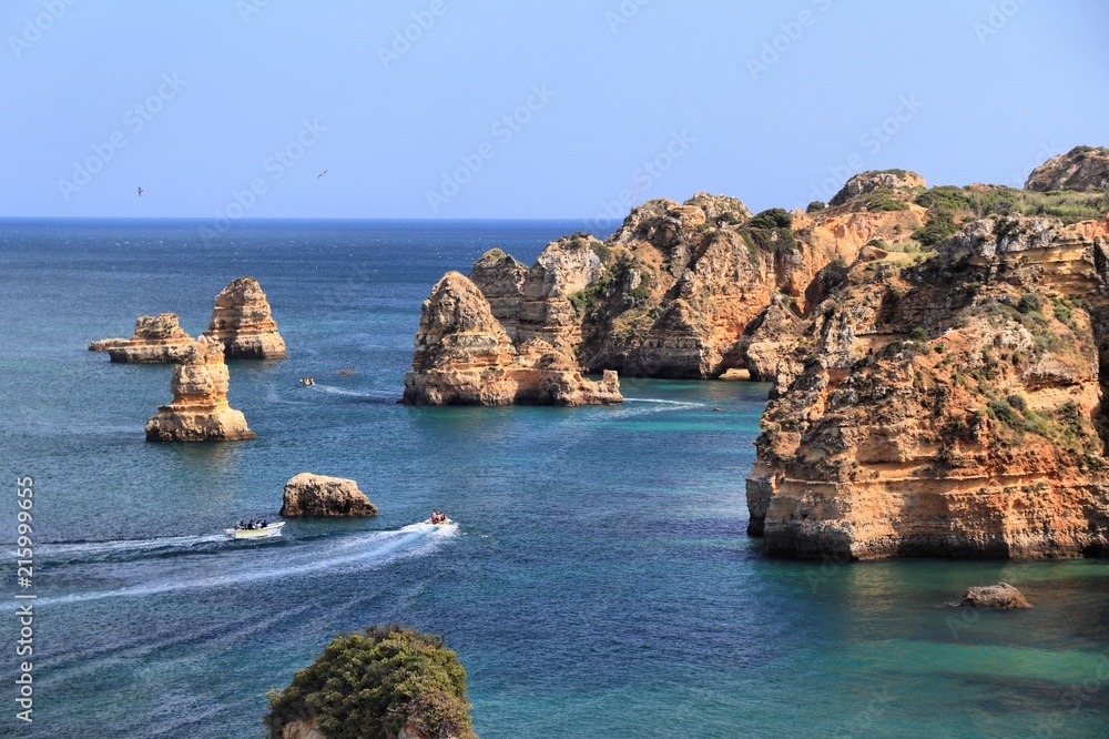 Naklejka premium Portugal Algarve coast