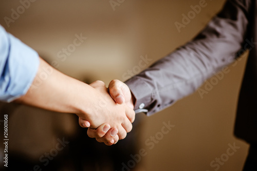 Business people shaking hands.business and office concept .