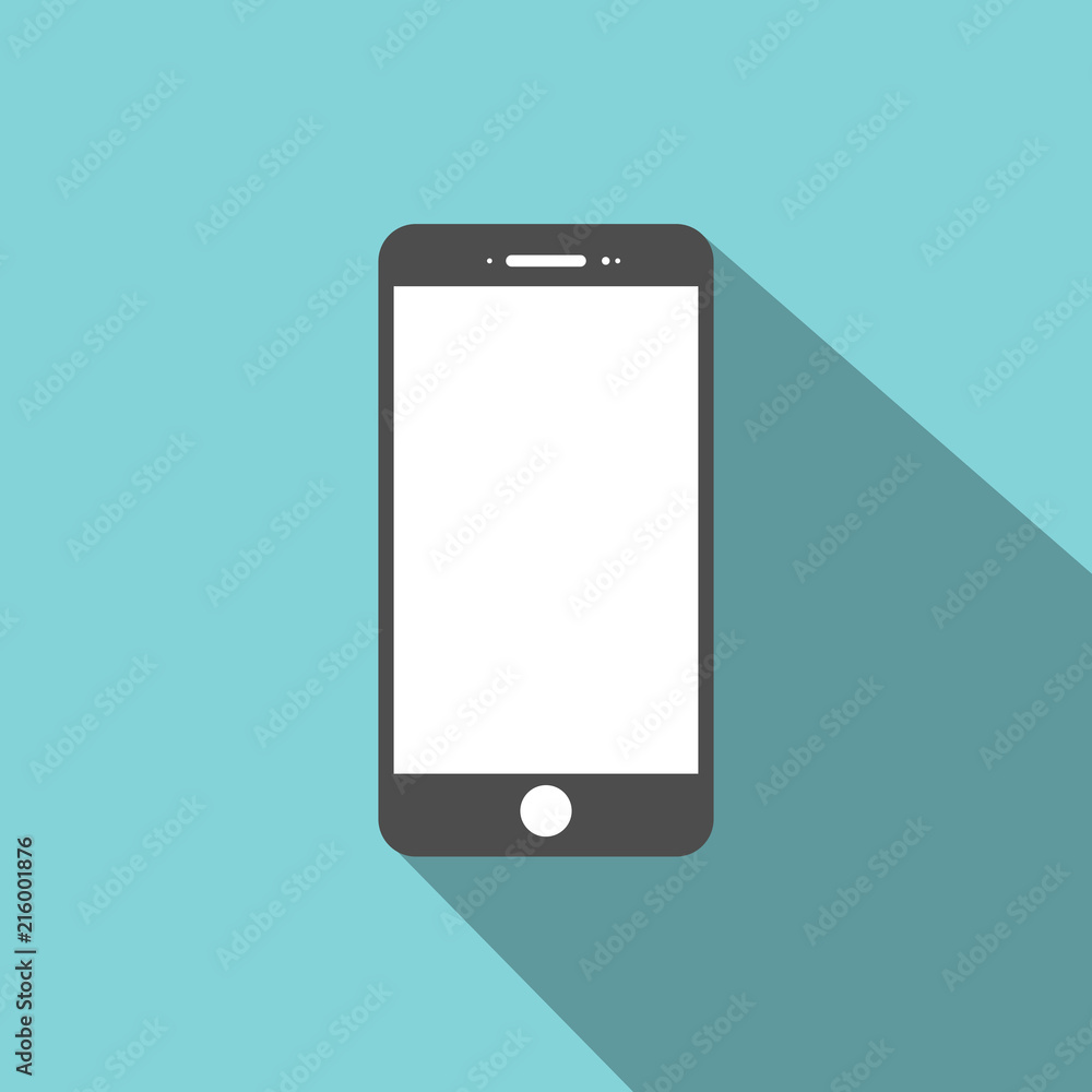 Smartphone icon flat design for web. Vector illustration Smartphone icon flat design for web. Vector illustration