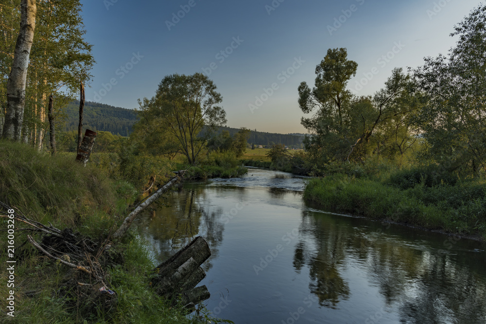 Tepla Vltava river near Soumarsky Most village Tepla Vltava river near Soumarsky Most village
