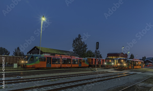 Volary station in south Bohemia near Sumava national park photo