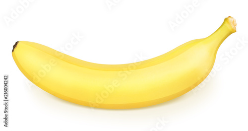 Ripe bananas isolated on a white. Detailed retouch.