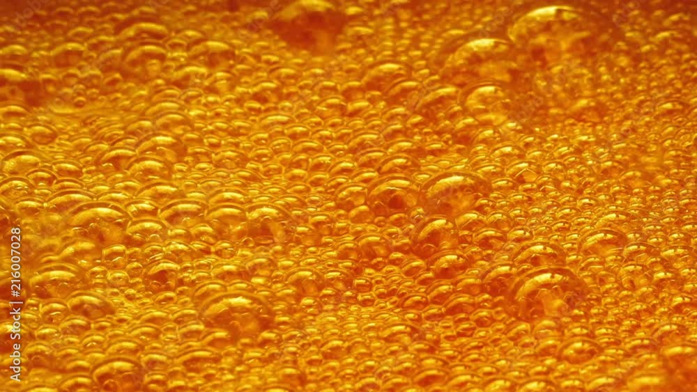 Bubbling Orange Soda Drink Closeup Bubbling Orange Soda Drink Closeup